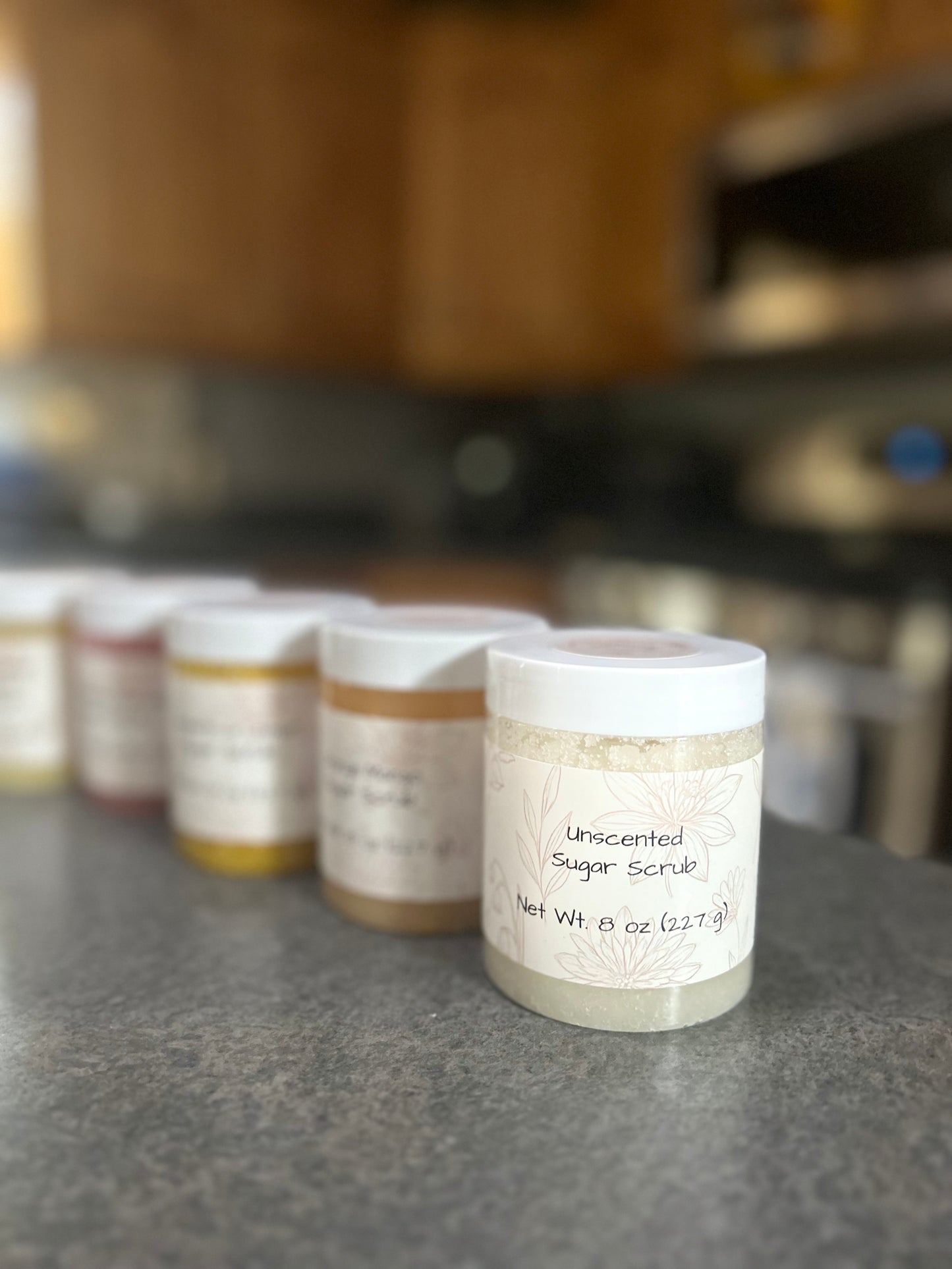 Unscented Sugar Scrub 8 oz